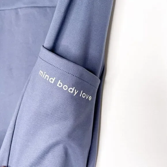 PEACE LOVE WORLD Crop Ruched Waist Leggings 1XP - Picture 4 of 10